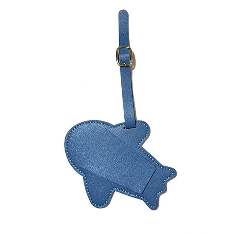 Airplane Shape One-Sided Custom Your Text Luggage Tag