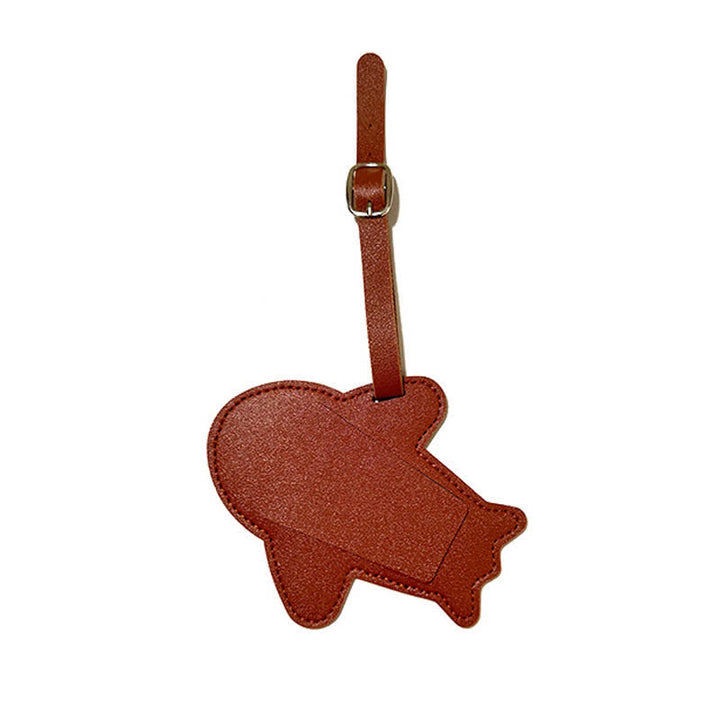 Airplane Shape One-Sided Custom Your Text Luggage Tag