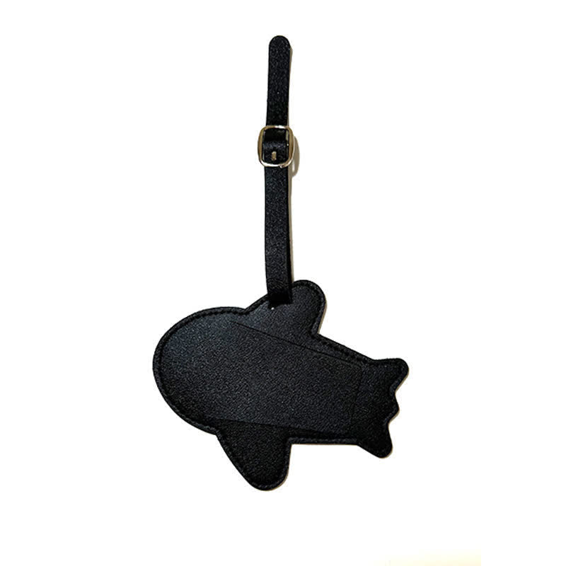 Airplane Shape One-Sided Custom Your Text Luggage Tag