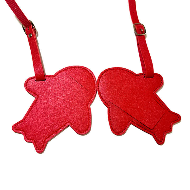 Airplane Shape One-Sided Custom Your Text Luggage Tag
