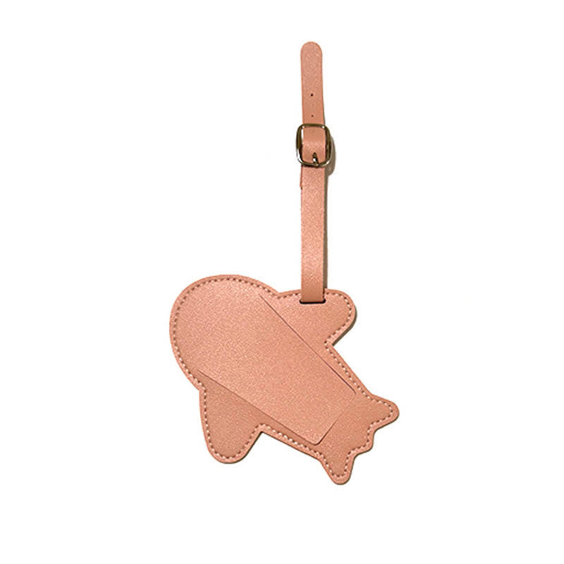 Airplane Shape One-Sided Custom Your Text Luggage Tag