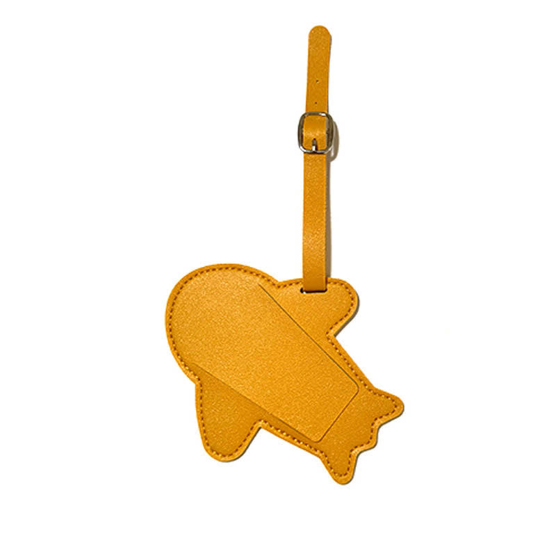 Airplane Shape One-Sided Custom Your Text Luggage Tag