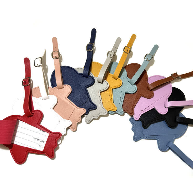 Airplane Shape One-Sided Custom Your Text Luggage Tag
