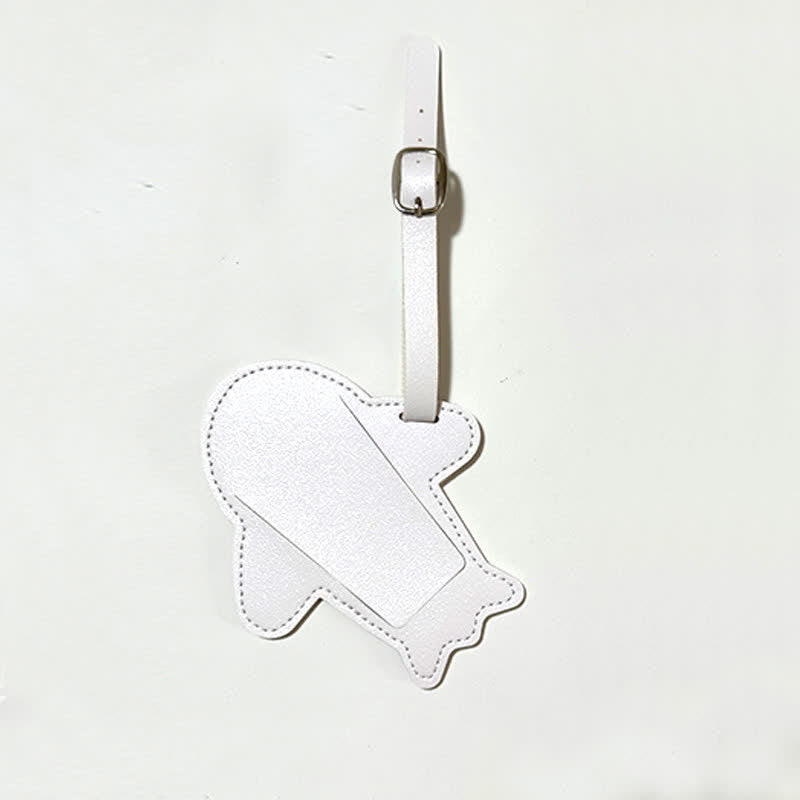 Airplane Shape One-Sided Custom Your Text Luggage Tag