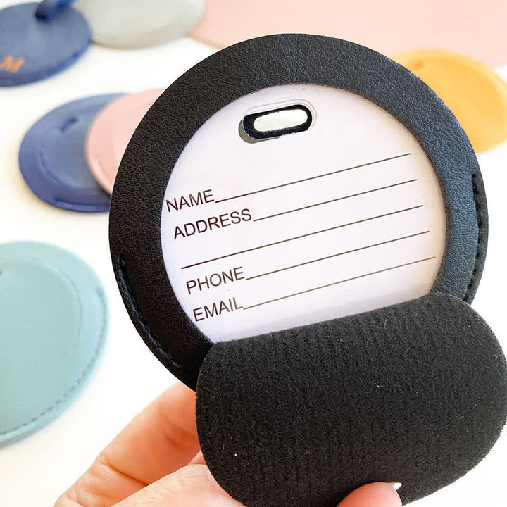 Round Shape One-Sided Custom Your Text Luggage Tag - image 8