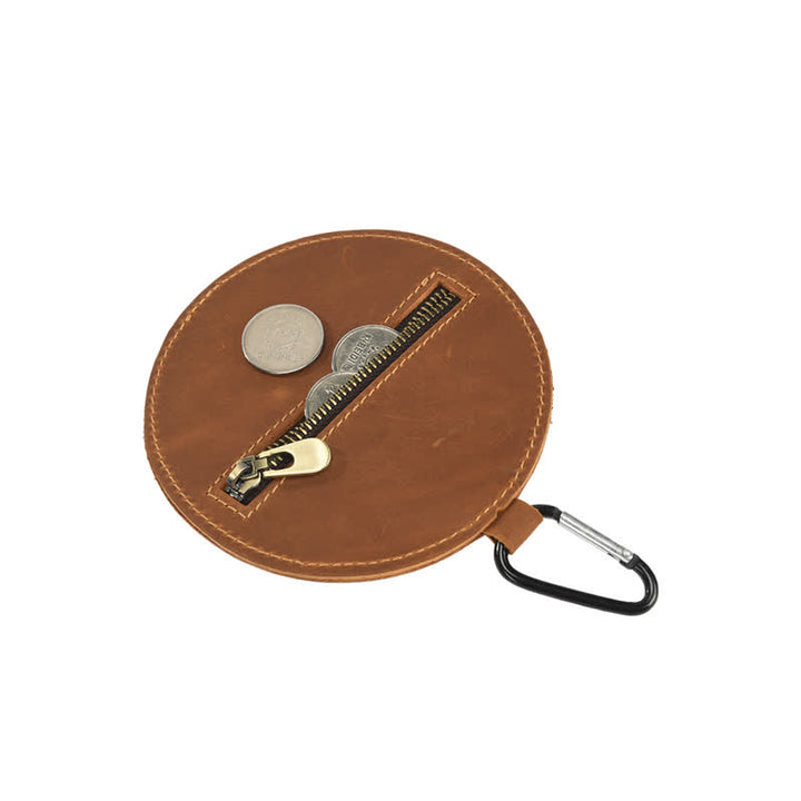 Western Cowboy Hat Shape Retro Coin Leather Bag