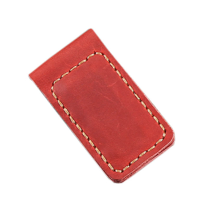 Custom Name Wedding Gift Idea Leather Magnetic Money Clip