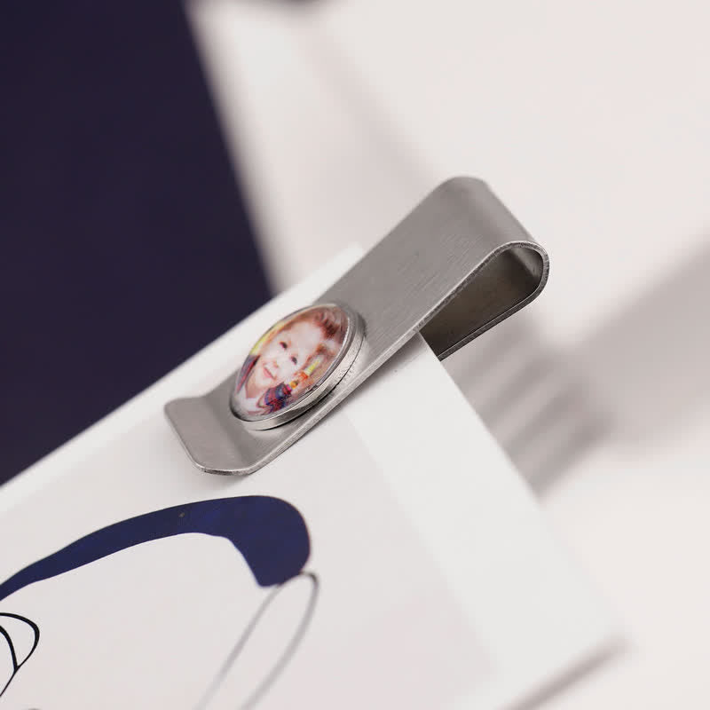 Custom Color Photo Wedding Gift Idea Money Clip - image 3