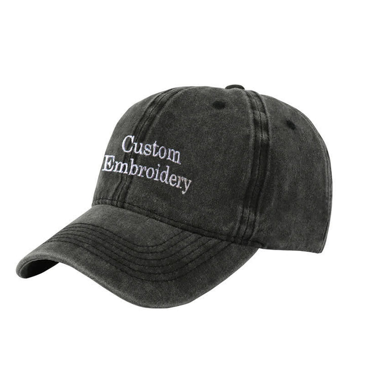 Custom Text Personalized Embroidered Adjustable Baseball Cap