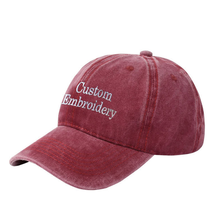 Custom Text Personalized Embroidered Adjustable Baseball Cap