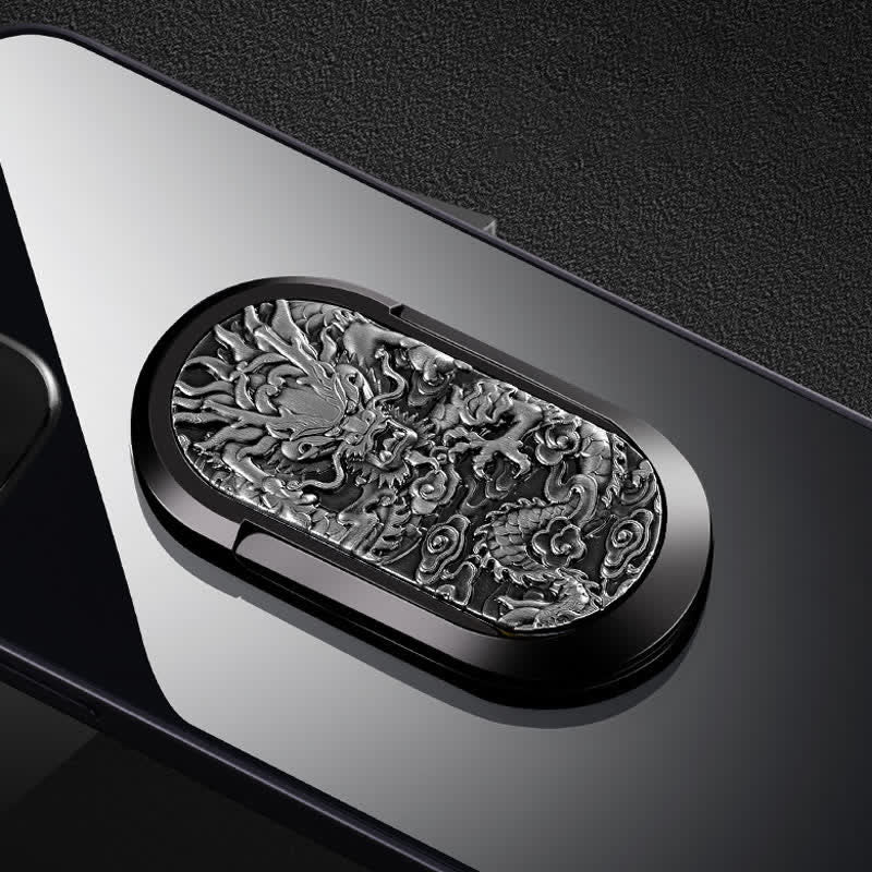 Dragon Tiger Phone Holder Ring Buckle Rechargeable Electric Lighter