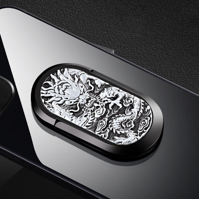 Dragon Tiger Phone Holder Ring Buckle Rechargeable Electric Lighter