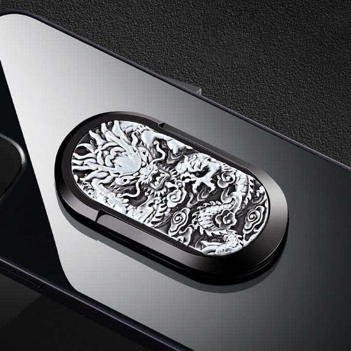Dragon Tiger Phone Holder Ring Buckle Rechargeable Electric Lighter