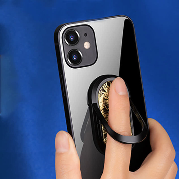 Dragon Tiger Phone Holder Ring Buckle Rechargeable Electric Lighter
