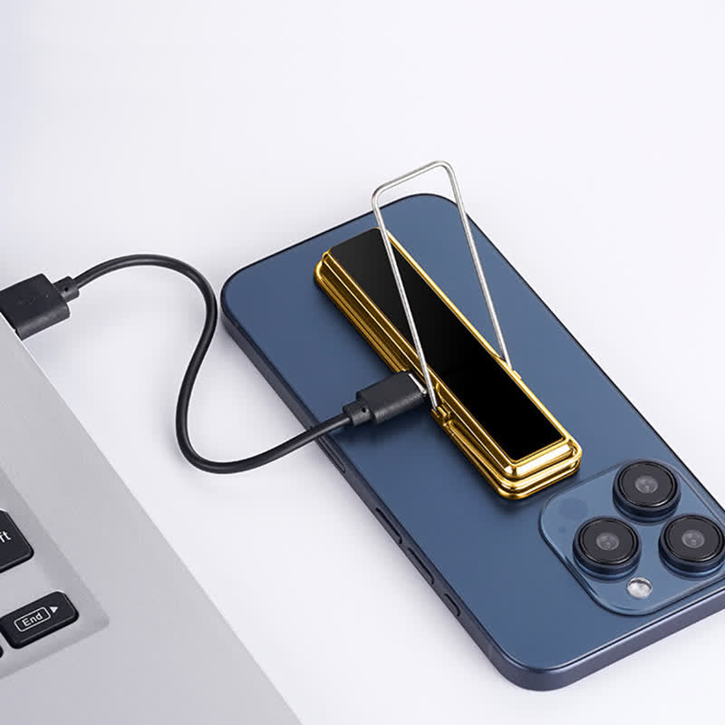 Long Strip Phone Holder Ring Buckle Rechargeable Electric Lighter