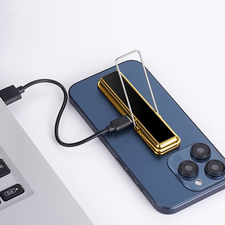Long Strip Phone Holder Ring Buckle Rechargeable Electric Lighter