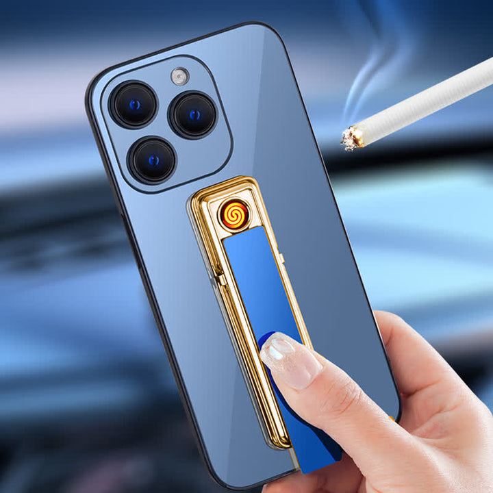 Long Strip Phone Holder Ring Buckle Rechargeable Electric Lighter