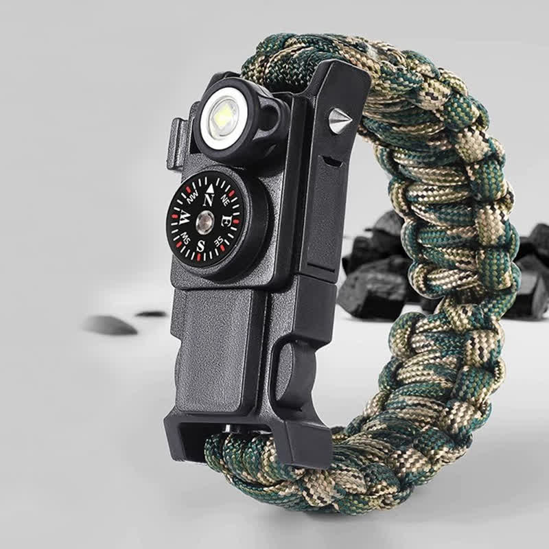 13 In 1 Tactical Survival Multi-Tool Hidden Knife Bracelet