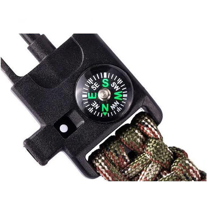 5 In 1 Survival Compass Whistle Multifunction Kit Bracelet