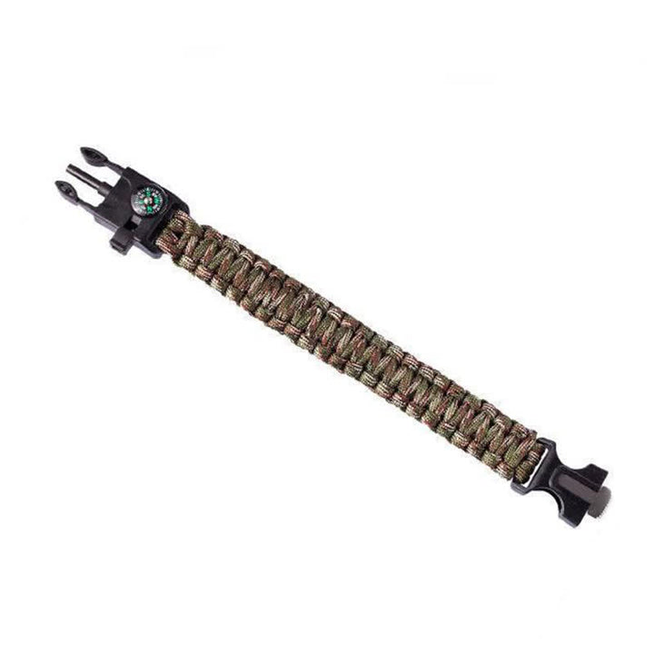 5 In 1 Survival Compass Whistle Multifunction Kit Bracelet