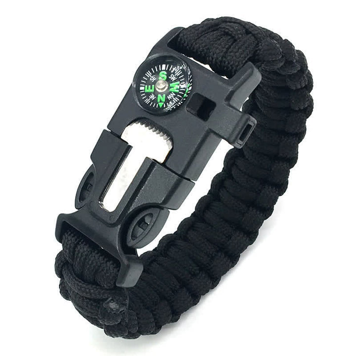 5 In 1 Survival Compass Whistle Multifunction Kit Bracelet