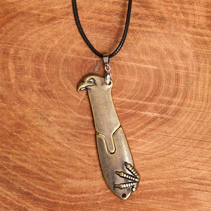 Liberal Hawk Multifunction Pendant Hidden Knife Necklace