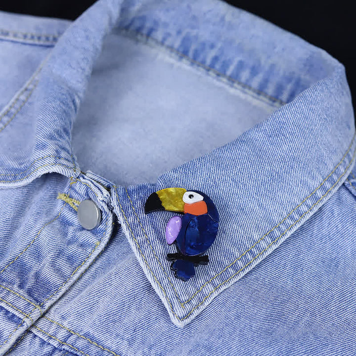 Big-Billed Bird Cartoon Handmade Acrylic Brooch - image 5
