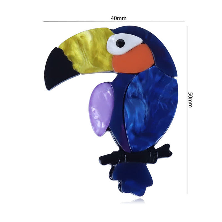 Big-Billed Bird Cartoon Handmade Acrylic Brooch - image 6
