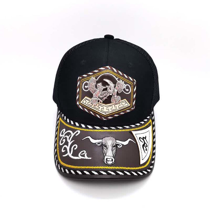 Silver 3d Metal Decor Westerm Embroidery Black Mesh Truck Hat (Pre-Sale) - image 7