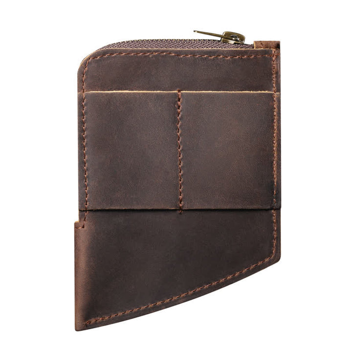 Curved Shape EDC Pocket Wallet Leather Belt Bag - image 6