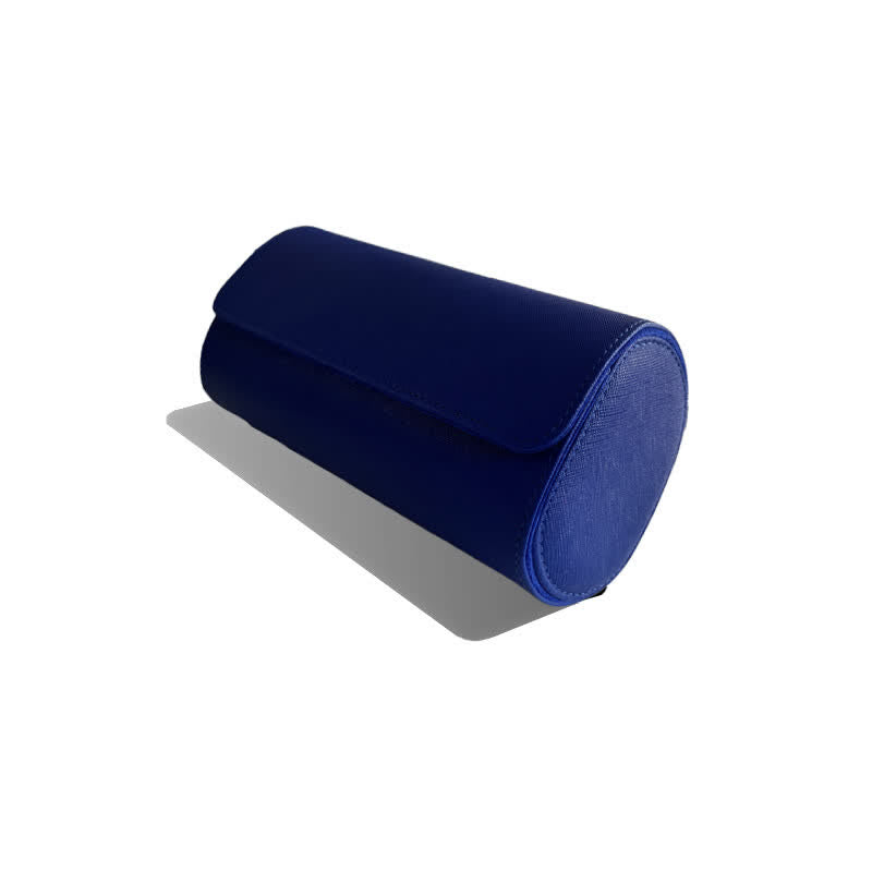 Custom Initials Travel Leather Roll Watch Case - 3-Position - Blue - image 14