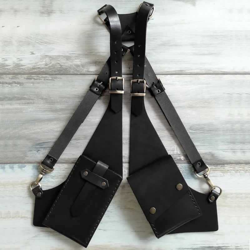 Outdoor Anti-Theft Hidden Double Underarm Shoulder Bag - Black - image 3