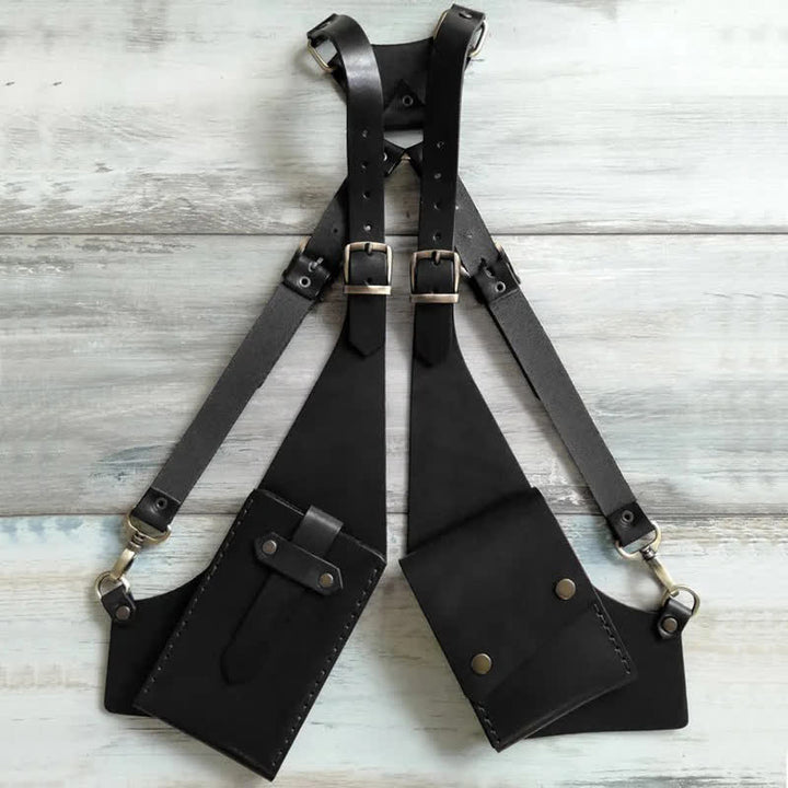 Outdoor Anti-Theft Hidden Double Underarm Shoulder Bag - Black - image 3