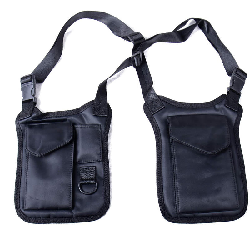 Outdoor Close Fitting Anti-theft Hidden Shoulder Armpit Bag - Black - image 2