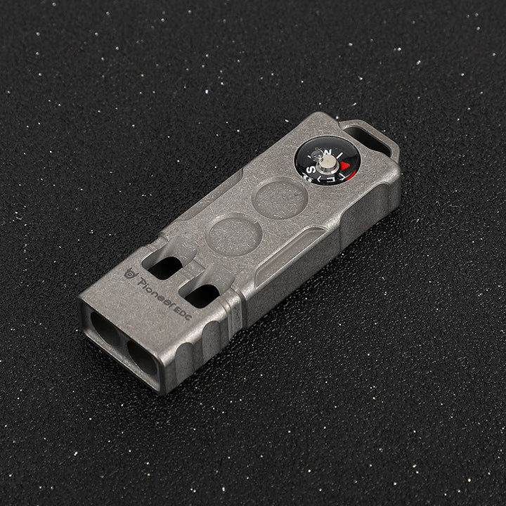 2-in-1 EDC-Tool Dual Tube High Decibel Survival Compass&Whistle - Stone wash - image 9