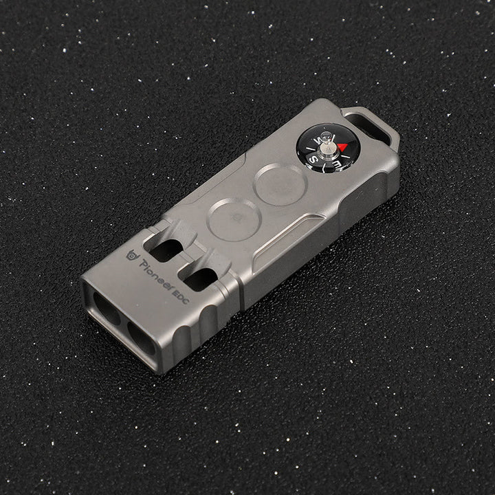 2-in-1 EDC-Tool Dual Tube High Decibel Survival Compass&Whistle - Sandblasting - image 11