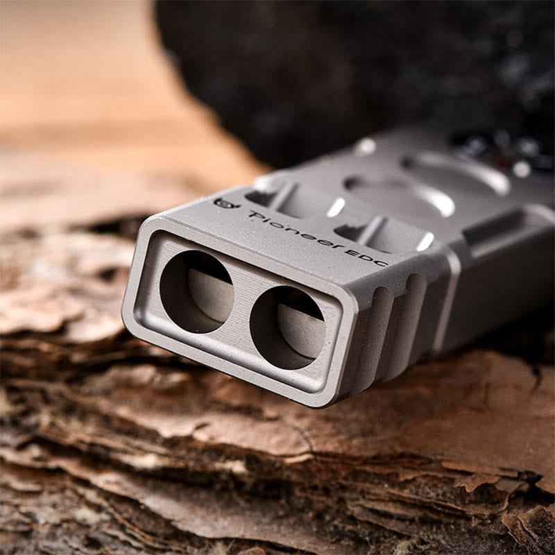 2-in-1 EDC-Tool Dual Tube High Decibel Survival Compass&Whistle - image 6