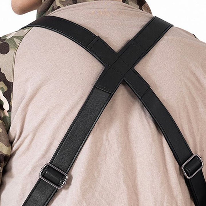 Outdoor Multi-Pocket High-Capacity Leather Underarm Shoulder Bag - image 5