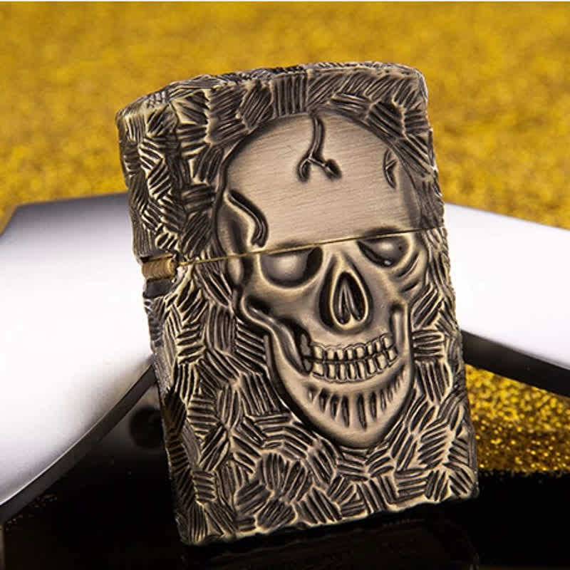 Halloween Skeleton Domineering Refillable Kerosene Lighter - image 4