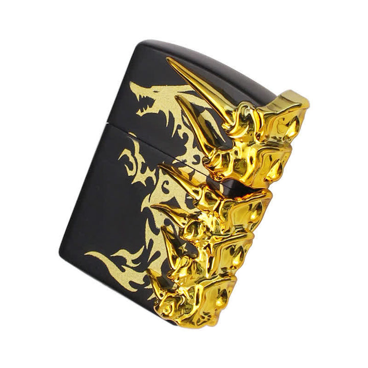 Stereoscopic Dragon Backbone Relief Refillable Butane Lighter - image 6