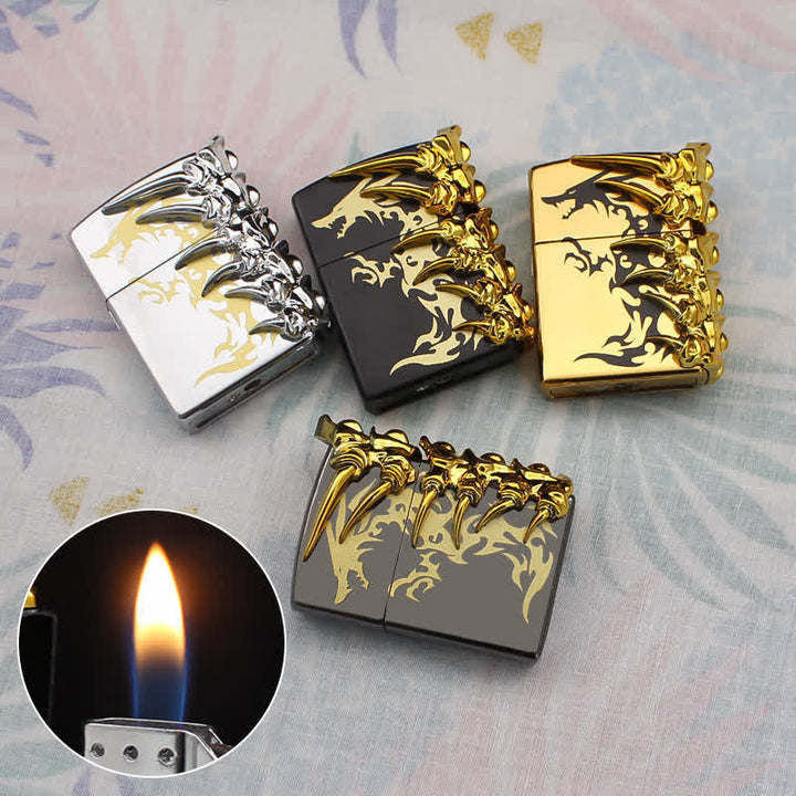 Stereoscopic Dragon Backbone Relief Refillable Butane Lighter - image 2