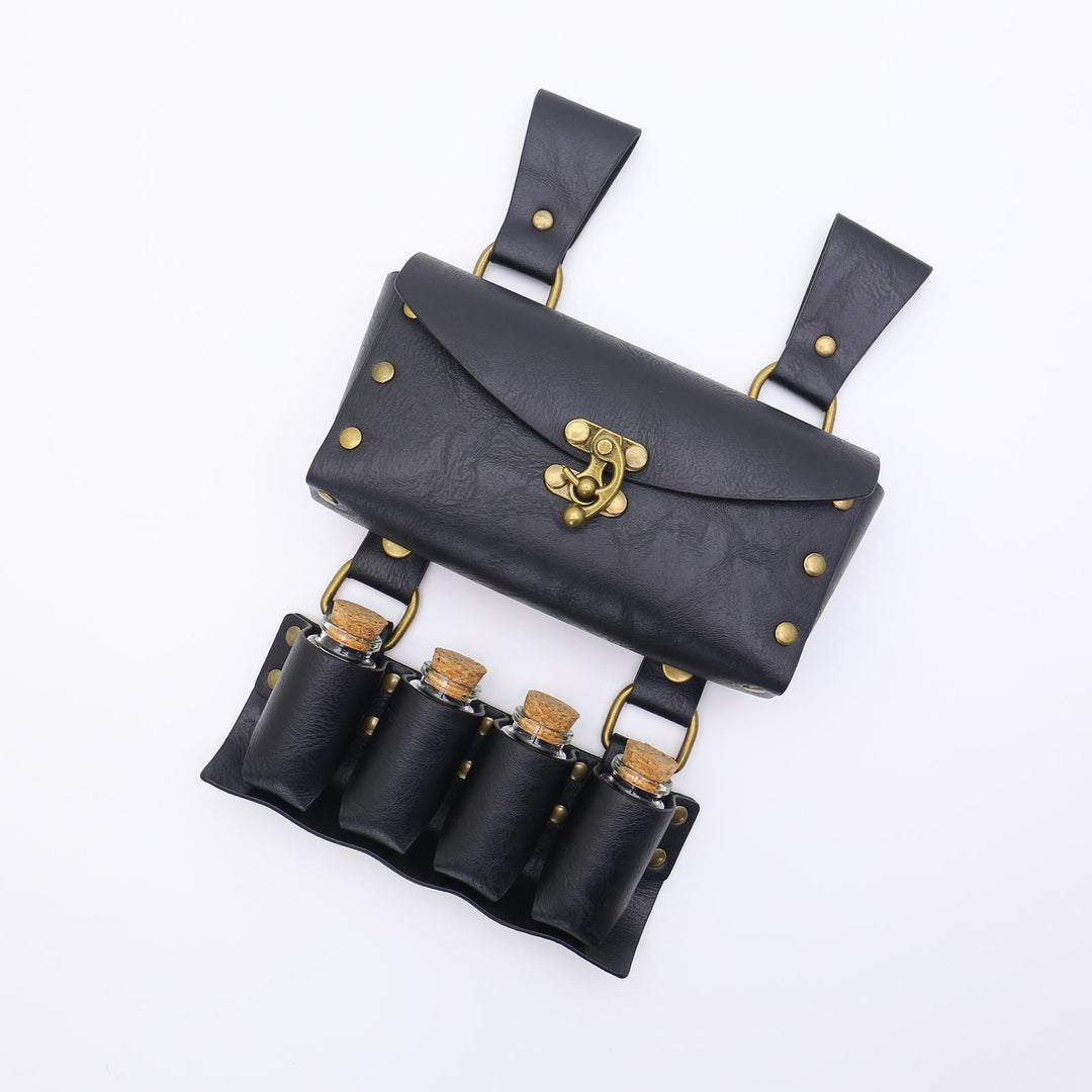 Halloween Cosplay Prop Magic Bottle Waist Pack Viking Belt 3 Pcs - image 4