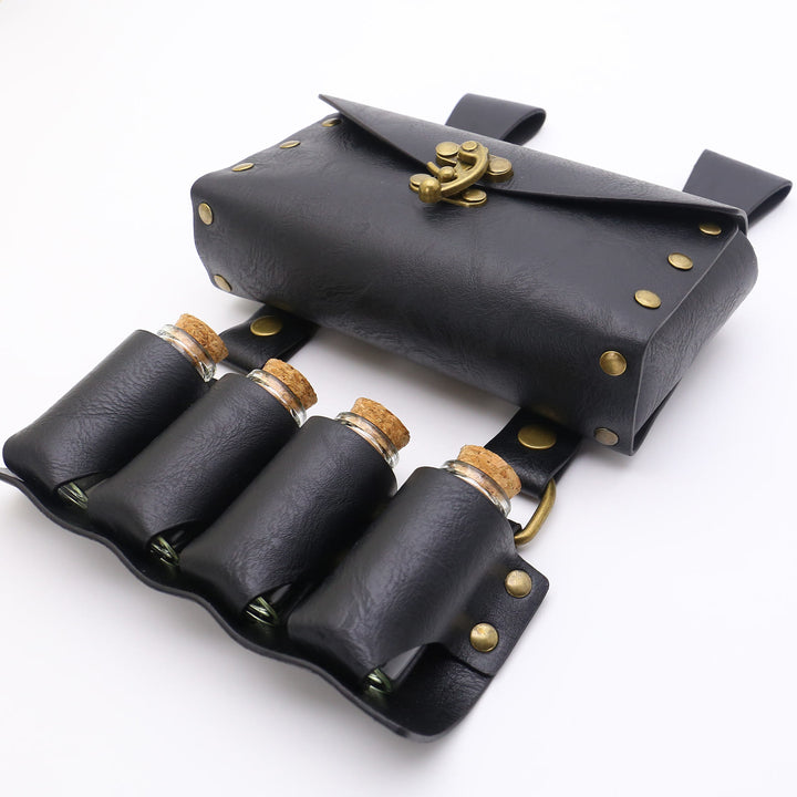 Halloween Cosplay Prop Magic Bottle Waist Pack Viking Belt 3 Pcs - image 5