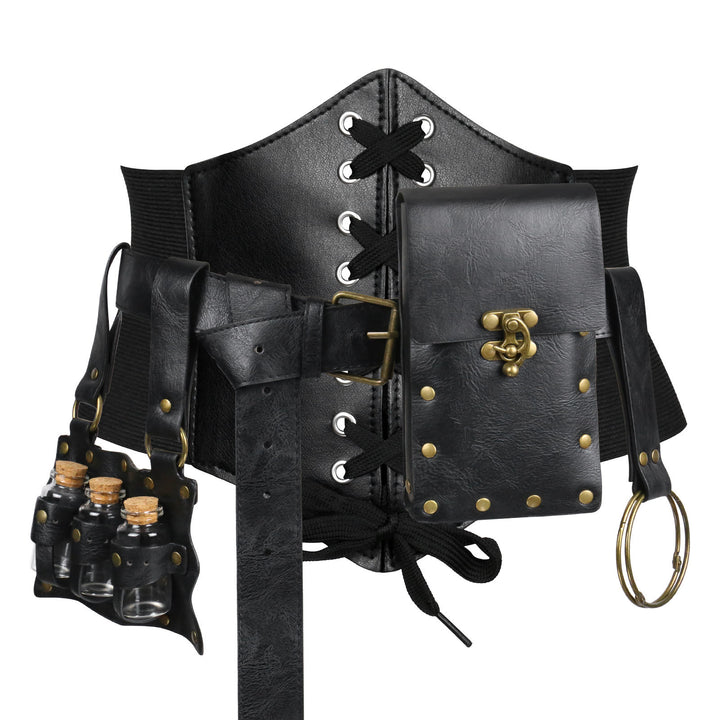 Halloween Women's Cosplay Viking Belt Set Accessories 5 Pcs - image 3