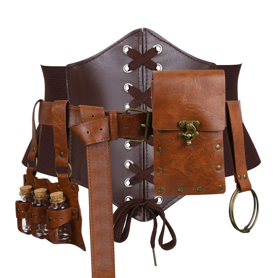 Halloween Women's Cosplay Viking Belt Set Accessories 5 Pcs - image 1
