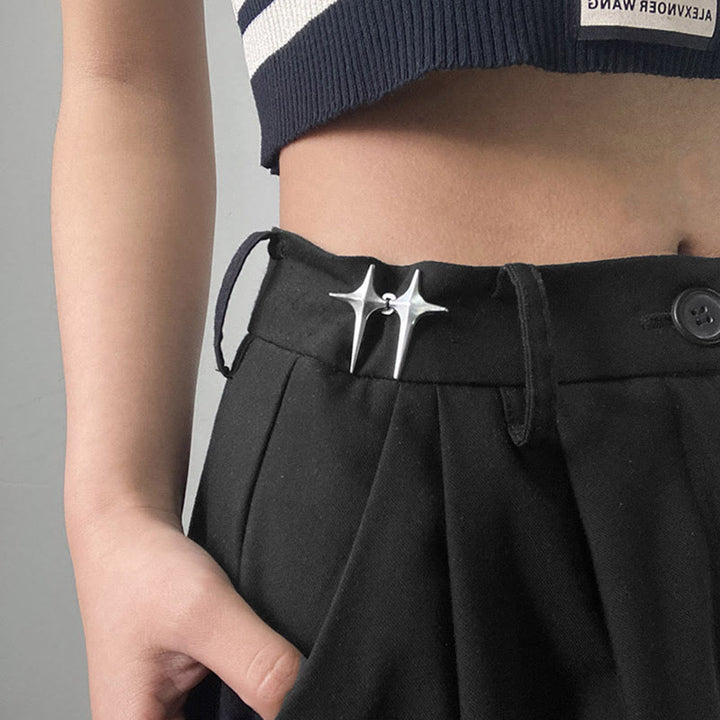 Fashional Star Decoration Hidden Belt Clip - Silver - image 0