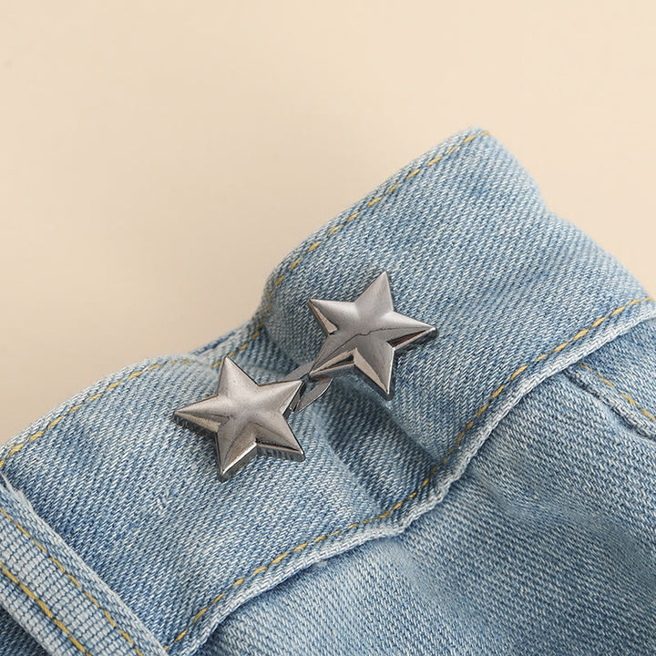 Removable Waist Adjuster Pentagonal Star Shaped Belt Clip - Grey - image 4