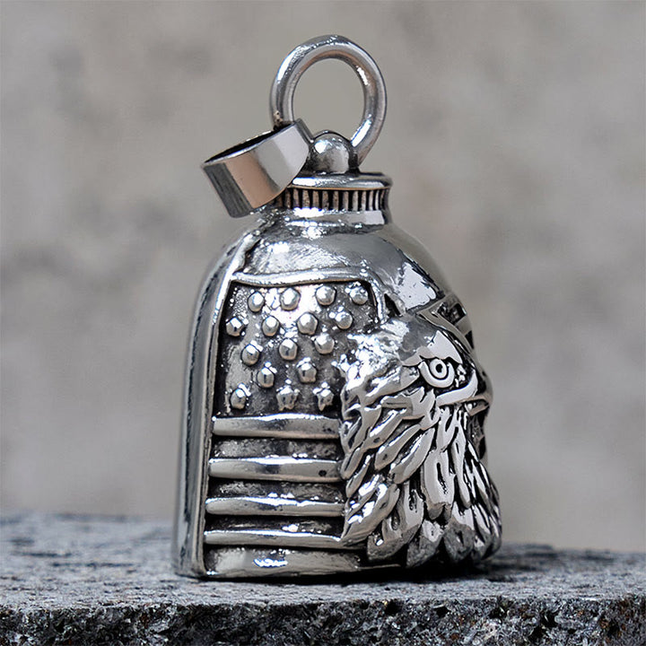 Vintage Eagle American Flag Bell Keychain - image 2