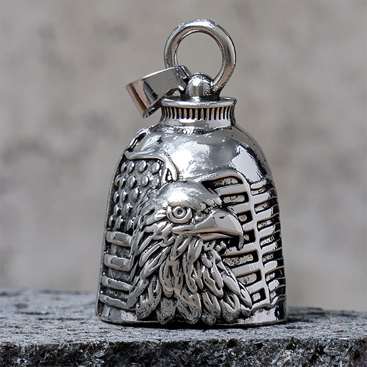 Vintage Eagle American Flag Bell Keychain - Pendant - image 1