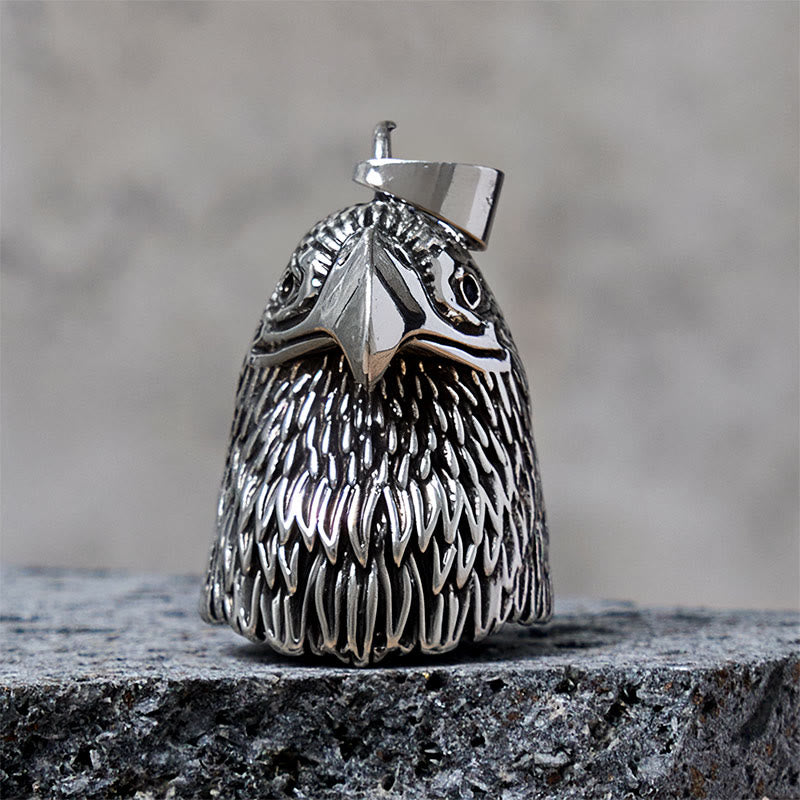Vintage Bald Eagle Style Riding Bell Keychain - Pendant - image 1